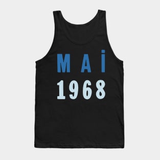 Mai 1968 - Francophile Lover Design Tank Top